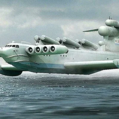 Mô hình 3D Soviet Lun Ekranoplane độc đáo cho người sưu tầm