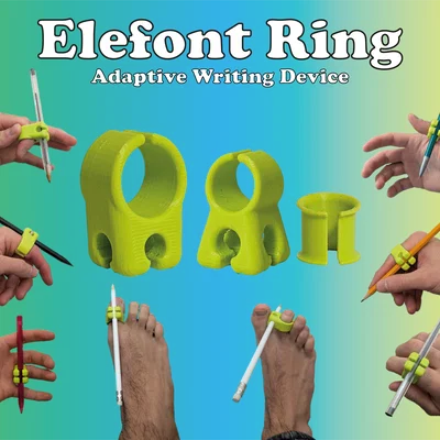 Elefont ring - Thiết bị hỗ trợ viết lách linh hoạt
