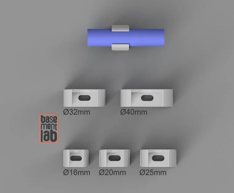 Kẹp ống nhựa - Conduit Clips - Loại B - Ø 16/20/25/32/40mm - Image 3