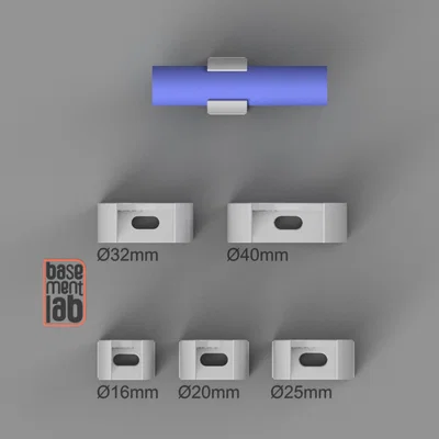 Kẹp ống nhựa - Conduit Clips - Loại B - Ø 16/20/25/32/40mm