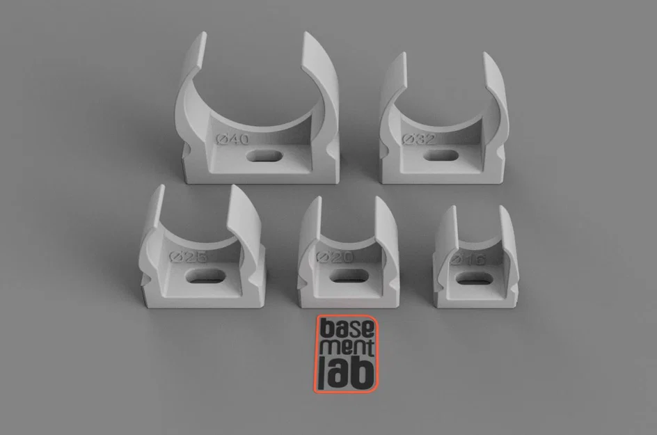 Kẹp ống nhựa - Conduit Clips - Loại B - Ø 16/20/25/32/40mm - Image 4