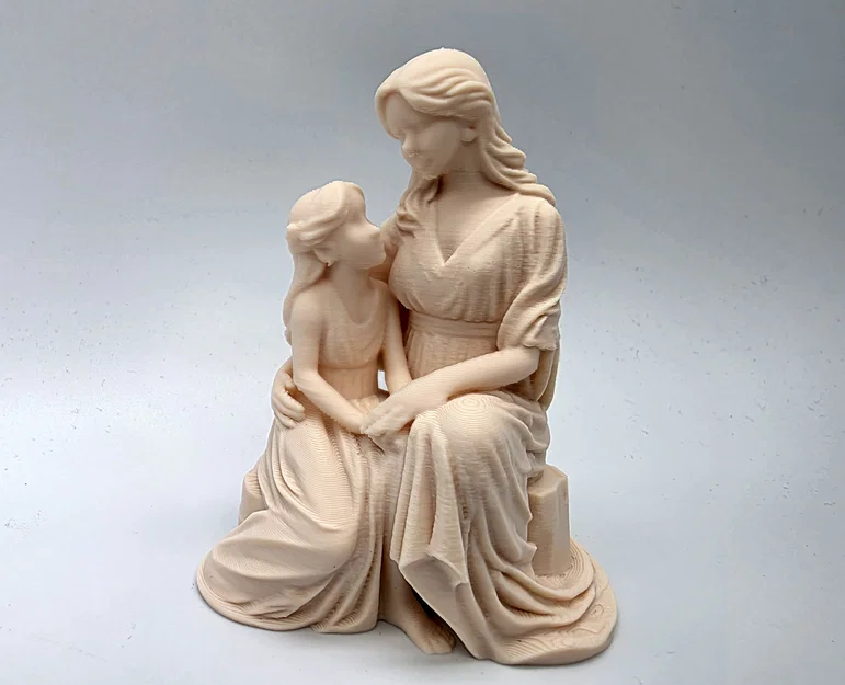 Tượng điêu khắc Mẹ & Con gái #2 - Image 1
