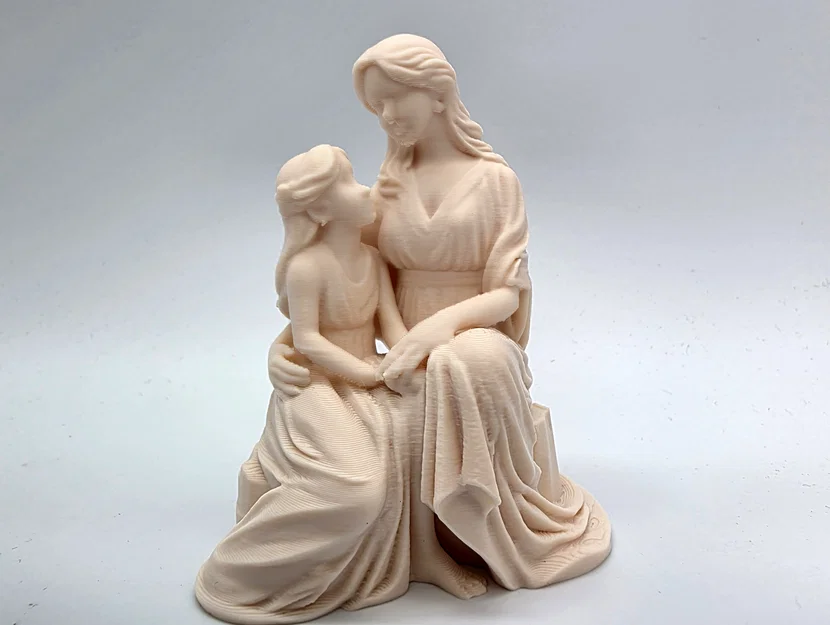 Tượng điêu khắc Mẹ & Con gái #2 - Image 4