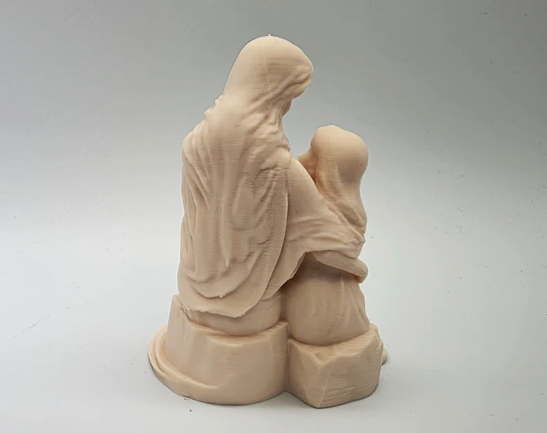 Tượng điêu khắc Mẹ & Con gái #2 - Image 6