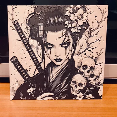 Tranh treo tường 3D Nữ Chiến Binh Fantasy cho không gian nhà