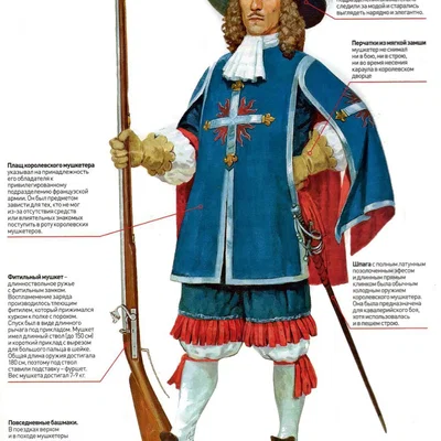 Mô hình 3D Ngự lâm quân hoàng gia (Royal Musketeer) tinh xảo