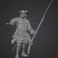 Mô hình 3D Lính Ngự Lâm Thụy Điển - Swedish Musketeer chi tiết cao - Thumbnail 1