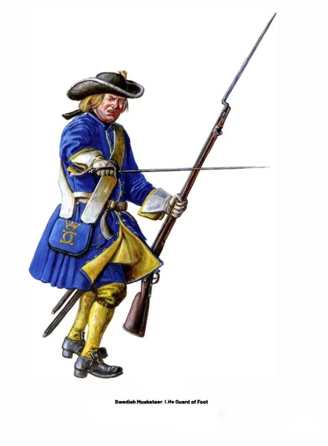 Mô hình 3D Lính Ngự Lâm Thụy Điển - Swedish Musketeer chi tiết cao - Image 2