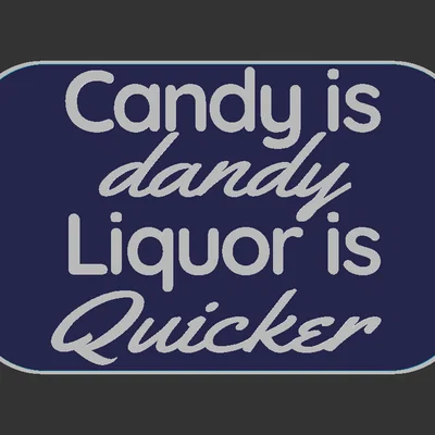 Bảng hiệu "Candy is Dandy"