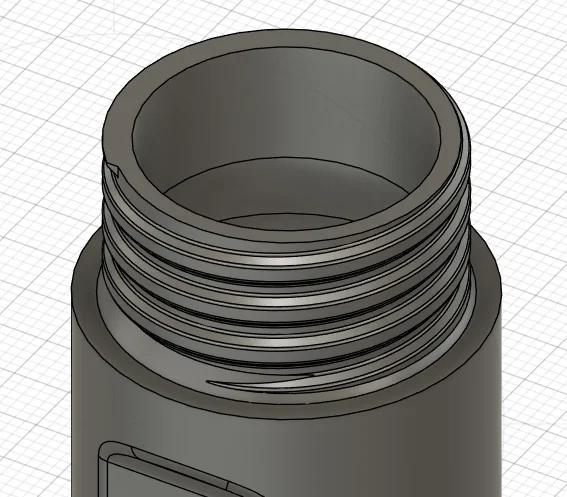 Hộp đựng diêm chống bão có vị trí dán giấy nhám và nắp vặn - Image 3