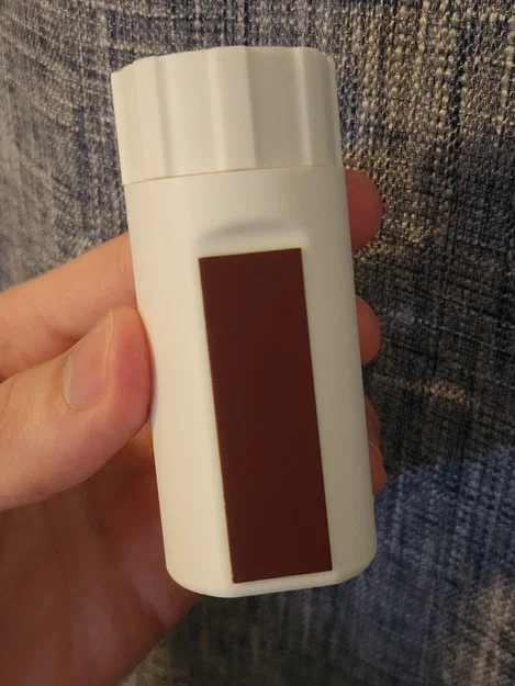 Hộp đựng diêm chống bão có vị trí dán giấy nhám và nắp vặn - Image 5