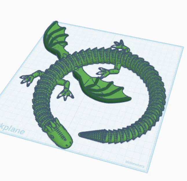 Mô hình rồng khớp nối Articulated Nature Dragon in 3D cực đẹp - Image 2