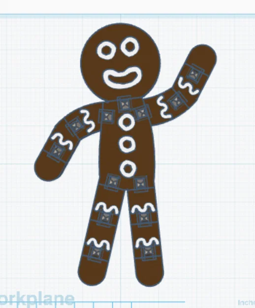 Mô hình bánh gừng Giáng sinh cử động được (Articulated Gingerbread Man) - Image 2