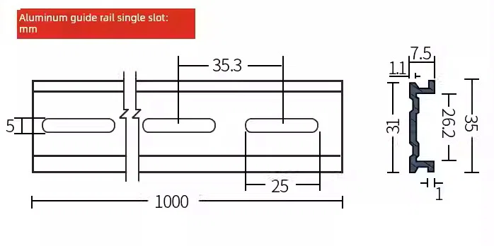 Giá đỡ quạt 5020 cho thanh DIN Rail nhôm Mercury One.1 - Image 4