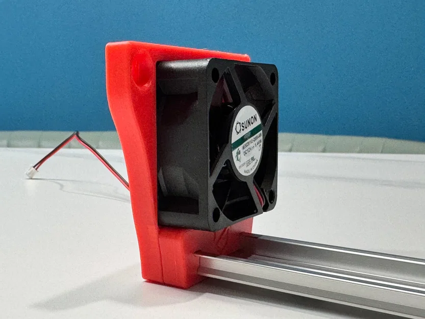 Giá đỡ quạt 5020 cho thanh DIN Rail nhôm Mercury One.1 - Image 8