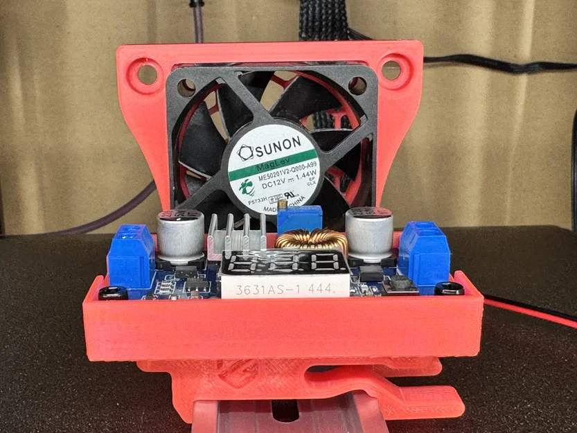 Giá đỡ quạt 5020 cho thanh DIN Rail nhôm Mercury One.1 - Image 13