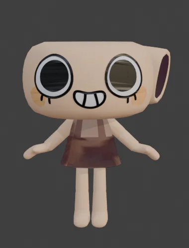 Mô hình 3D Shelly Fossilian từ Dandy's World cho fan Roblox - Image 1