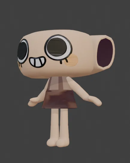 Mô hình 3D Shelly Fossilian từ Dandy's World cho fan Roblox - Image 2