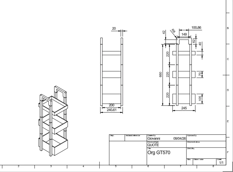 Kệ để đồ đa năng 3 tầng in 3D (Organizer GT570) thông minh, tiện lợi - Image 4