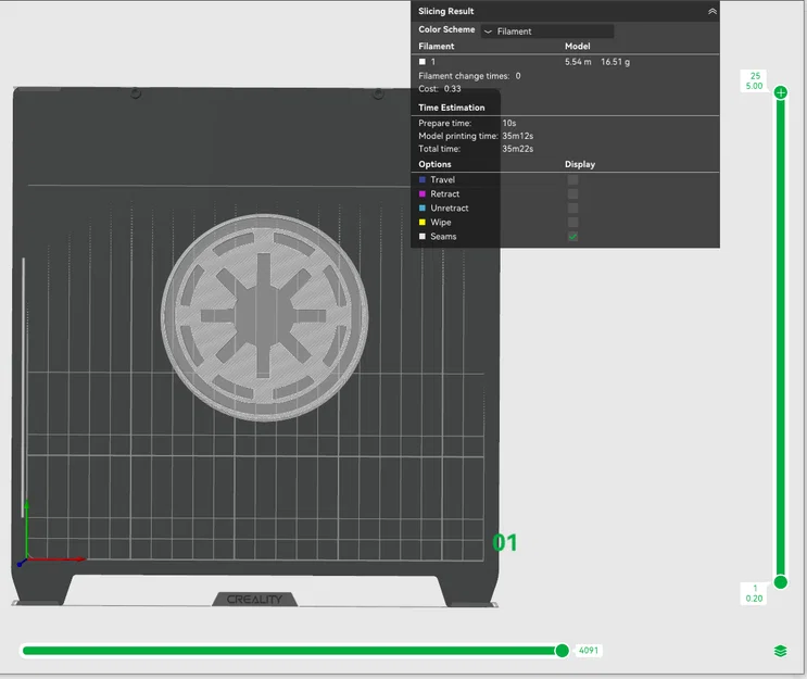 Mô hình đế lót ly Star Wars (Republic Coaster) dễ in 3D - Image 1