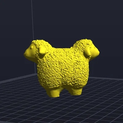 Mô hình trang trí cừu hai đầu (SheehS) in 3D độc đáo