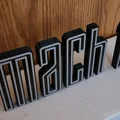 Mẫu logo Mustang Mach 1 in 3D sắc nét trang trí xe và trưng bày - Thumbnail 1