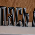 Mẫu logo Mustang Mach 1 in 3D sắc nét trang trí xe và trưng bày - Thumbnail 2