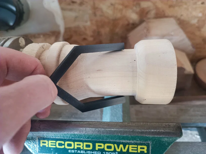 Dụng cụ đo đường kính gỗ tiện 5cm (Drechselhilfe) in 3D - Image 1