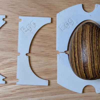 Template hình quả trứng cho thợ tiện gỗ