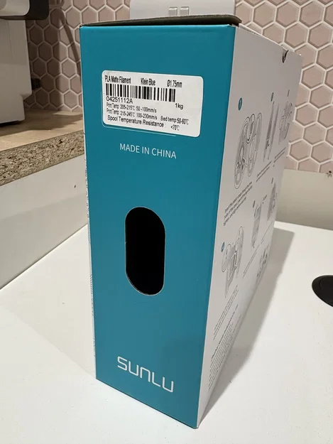 Miếng swatch nhận diện nhựa in cho hộp Sunlu - Image 1