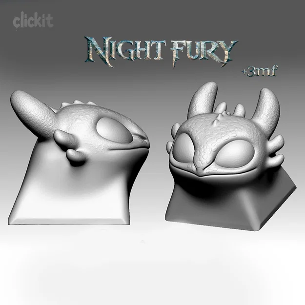 Keycap Night Fury (Lấy cảm hứng từ Toothless) - Image 4