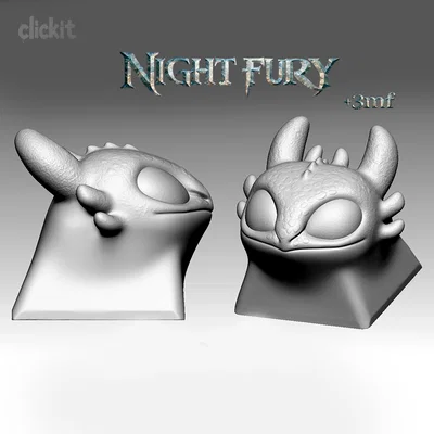 Keycap Night Fury (Lấy cảm hứng từ Toothless)