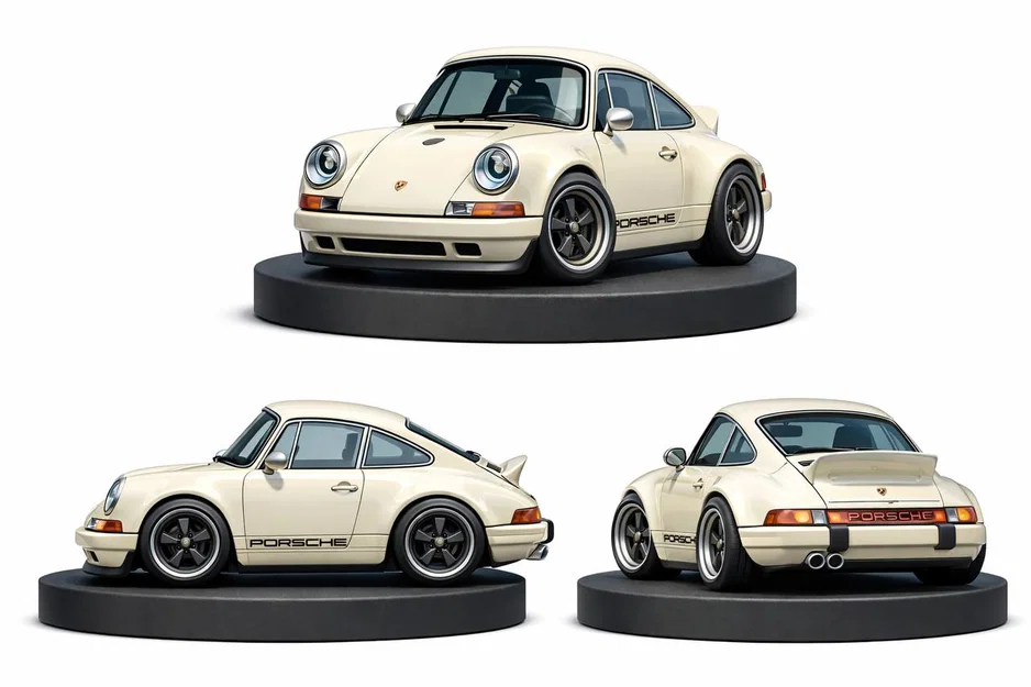 Mô hình 3D Porsche 911 964 Carrera 2 - Image 1