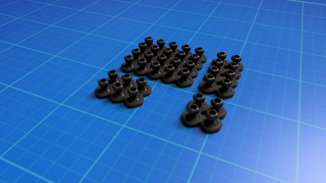 Giá treo tường Modular Grid quản lý dây cáp - Image 1