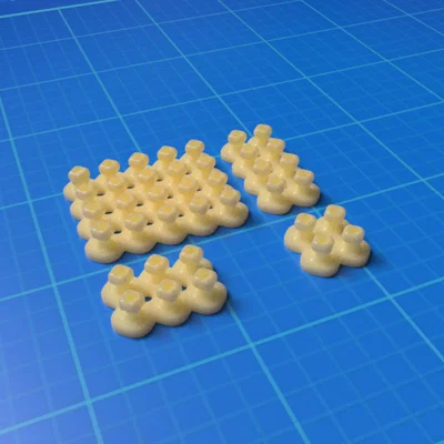 Giá treo tường Modular Grid quản lý dây cáp