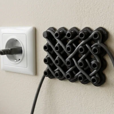 Giá treo tường Modular Grid quản lý dây cáp