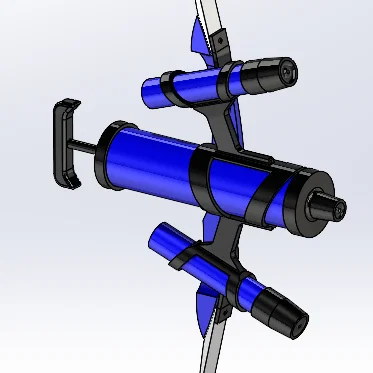 Mô hình phụ kiện cosplay Tri-stringer từ Splatoon 3 cho cung Galaxy Aspire 66"