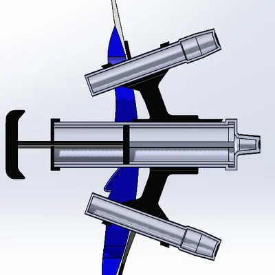 Mô hình phụ kiện cosplay Tri-stringer từ Splatoon 3 cho cung Galaxy Aspire 66"