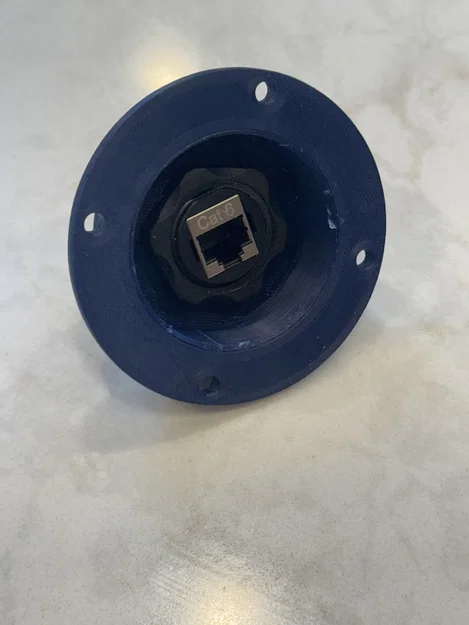 Đế gắn ổ cắm mạng RJ45 chống bụi cho xe trailer - Image 3