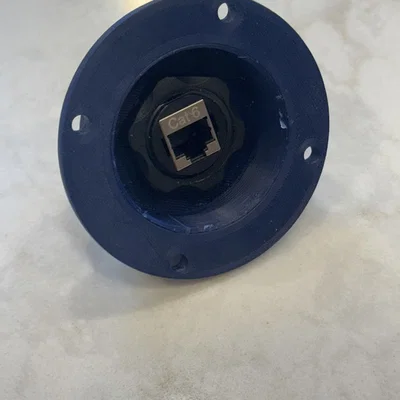 Đế gắn ổ cắm mạng RJ45 chống bụi cho xe trailer