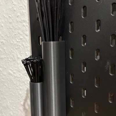 Giá treo dây rút (zip tie) cho bảng treo IKEA Skadis tiện lợi