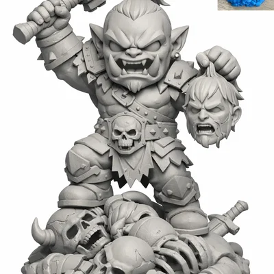 Chiến binh Orc (Orc Warrior) - Mô hình 3D độc đáo