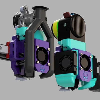 Yokai v3.5 Toolhead - Đầu in nhỏ gọn tích hợp dao cắt nhựa