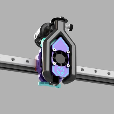 Yokai v3.5 Toolhead - Đầu in nhỏ gọn tích hợp dao cắt nhựa