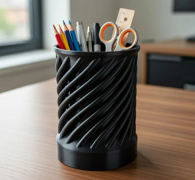 Ống cắm bút xoắn ốc 3D (Organizer) - Mẫu thiết kế để bàn đẹp mắt - Image 5