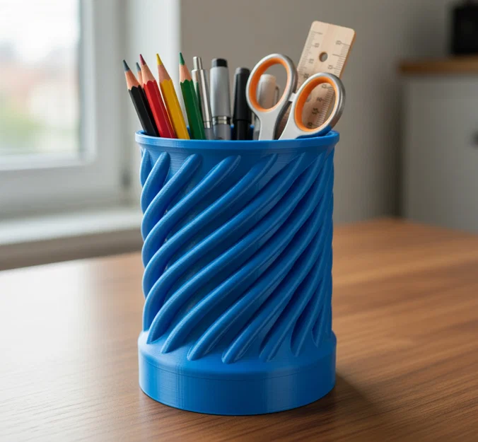 Ống cắm bút xoắn ốc 3D (Organizer) - Mẫu thiết kế để bàn đẹp mắt - Image 6