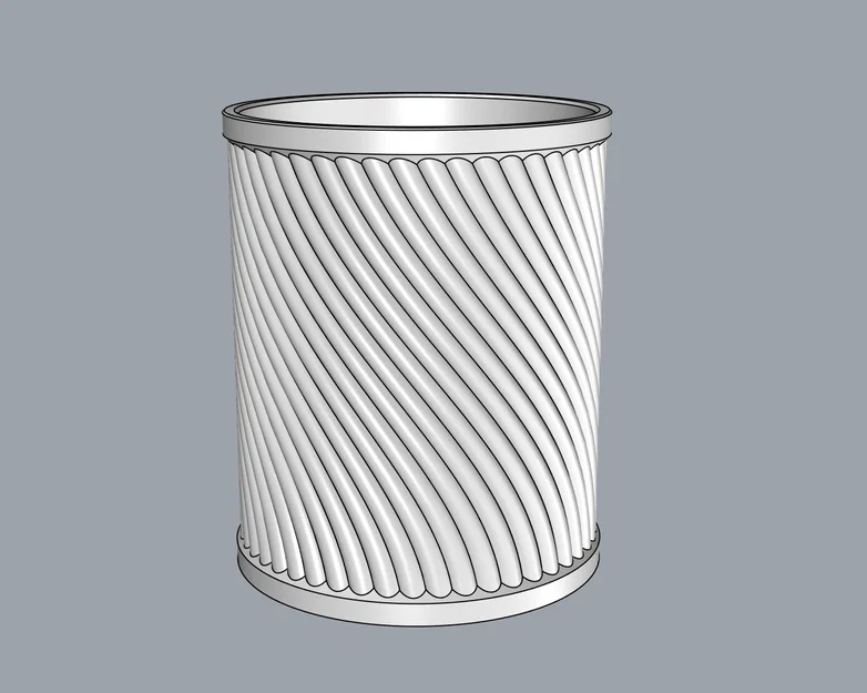 Ống cắm bút xoắn ốc 3D – Phụ kiện trang trí bàn làm việc tiện dụng - Image 2