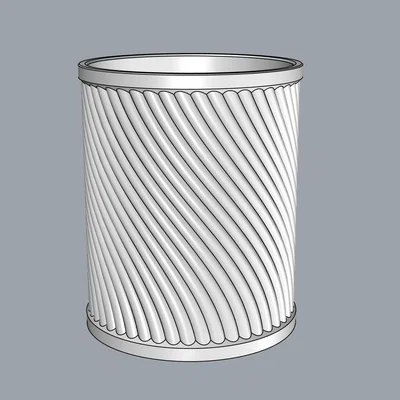 Ống cắm bút xoắn ốc 3D – Phụ kiện trang trí bàn làm việc tiện dụng