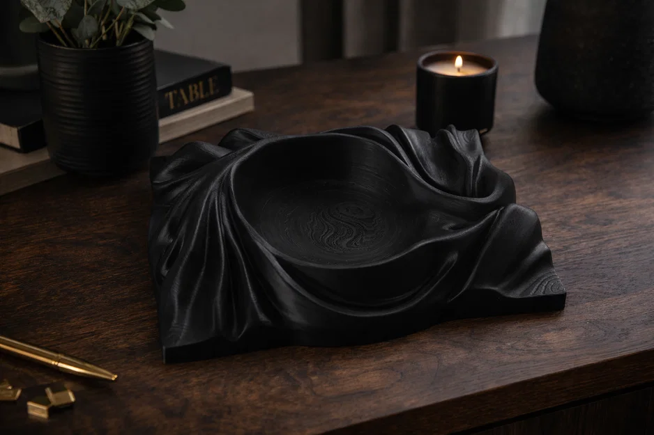 Khay Đựng Đồ Phong Cách Vải Rủ (Draped Fabric Tray) - Image 1