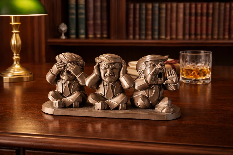 Không thấy, Không nghe, Nhưng la hét tất cả (Bộ ba khỉ thông thái) - Image 1